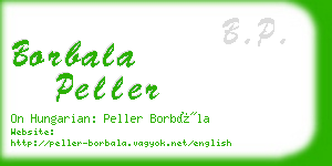 borbala peller business card